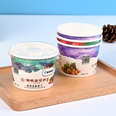 China Modern Customized Packaging Box Food Paper Bowl Disposable Paper Ice Cream Bowls Disposable Paper for sale