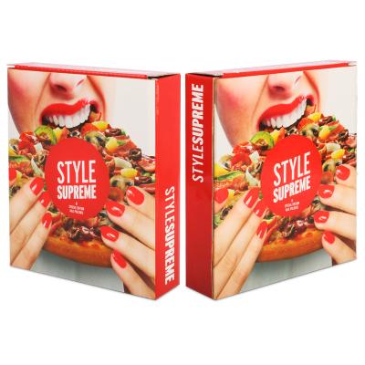 China Recycled materials wholesale custom printed 12 inch food grade biodegradable pizza packaging box with window for sale