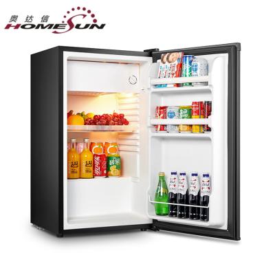 China COMPRESSOR Kitchen Room Solid Door No Fruit Fridge Storage Glass Fridge for sale