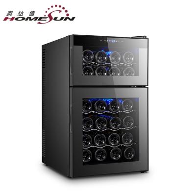 China Custom Cooler Double Zone Wine Cooler Undermount Wine Fridge , Wine Freezer for sale