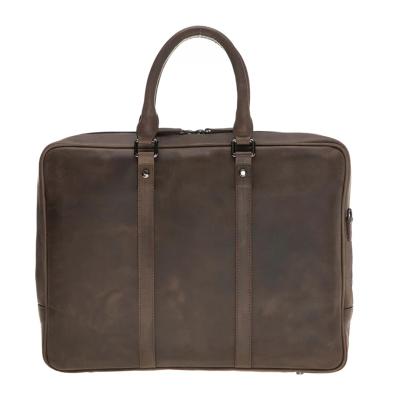 China Dakota Eco - Friendly Leather Business Briefcase With Inner Fabric Laptop Bag for sale