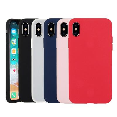 China Factory Hot Selling Unique Ultra Thin Thin Black Color Soft Cell Phone Case Cover TPU For Phone X Phone11 for sale