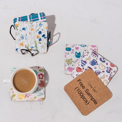 China Sustainable MDF Custom Dye Sublimation Blank Coasters for sale