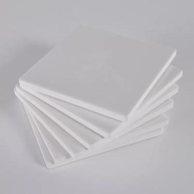 China Sublimation Sublimation Sublimation Ceramic White Square Coaster With Cork for sale