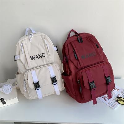 China Wholesale Waterproof Trending 2021 Korean Style Boy Girl School Travel Backpack Bag Designer Backpacks for sale