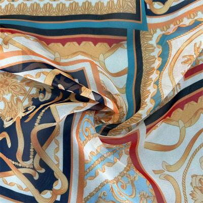 China Shiny 30D Printed Chiffon Fabric 30D*30D For Creating Lightweight Garments for sale