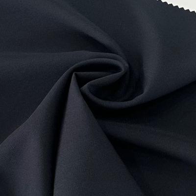 China 214GSM Recycled Polyester Spandex Fabric Low Elasticity Composite 4 Way Stretch Silk Fabric for sale