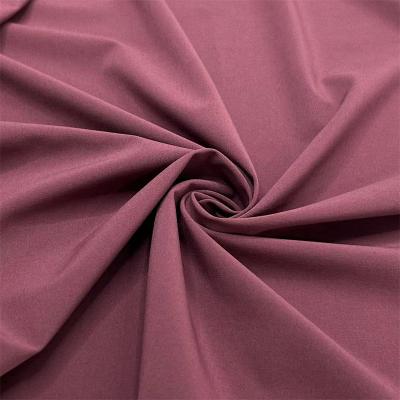 China Recycled Sustainable Polyester Plain Weave Fabric 50D Four Way Stretch For Sportswear for sale