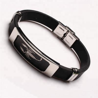 China Fashionable Adjustable Custom Logo Silicone Bracelet With Different Metal Plate for sale