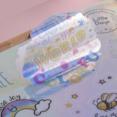 China Waterproof Custom Design Decorative Cute Stickers For Kids Anime Stickers With Your Own Design for sale