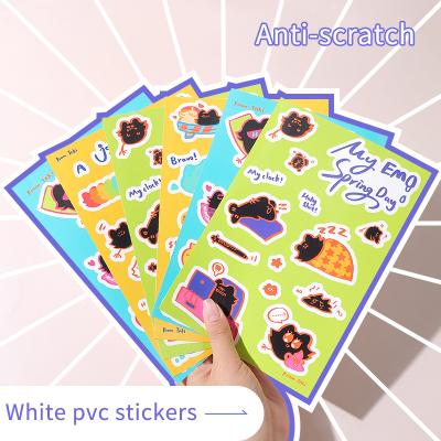 China PVC Waterproof Self Adhesive Waterproof Stickers Should Help Sticker Sheet Kiss Special Shaped Custom Cut for sale