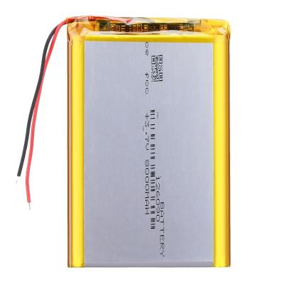 China Long Cycle Life 3.7v 8000mah 126090 Rechargeable Charging Lithium Polymer Battery For Smart Mobile Phone for sale