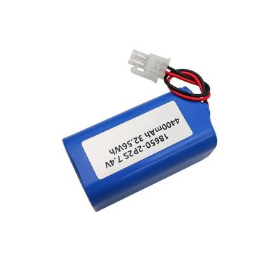 China Cylindrical Long Cycle Life High Capacity Power 18650-2P2S 7.4V 4400mAh Lithium Ion Battery Pack Rechargeable 18650 Battery Pack for sale