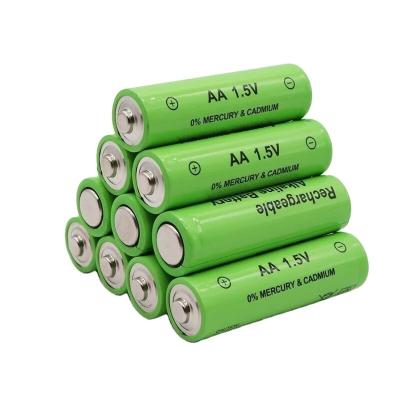 China Long Cycle Life Alkaline Accumulator Usb Dry Battery AA 1.5v 3000mah Rechargeable Lightweight Cell For Home Appliances for sale