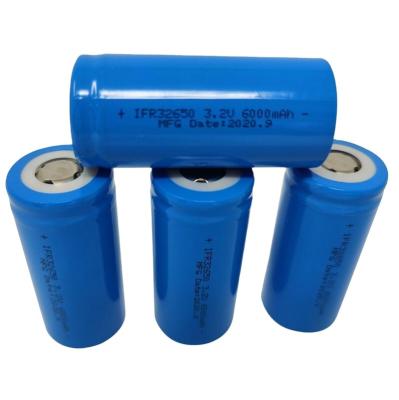 China Long Cycle Life High Capacity Deep Cycle LiFePO4 6000mAh 3.2V IFR 32650 32700 Battery Cells With CE RoHS And BRI Certificates for sale