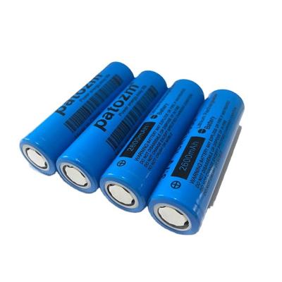 China Wholesale Price Long Cycle Life 18650 9.62wh Rechargeable Cell Li Ion Battery 18650 Cylinder Lithium Battery 3.7v 2600mah for sale