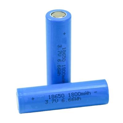 China Long cycle life factory price hongli 18650 lithium ion 1800mah rechargeable batteries cell for digital flashlight LED bulb for sale