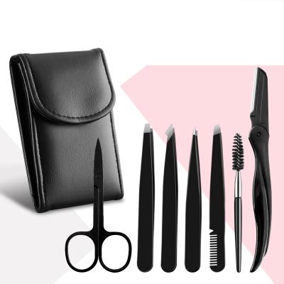 China Durable Eyebrows Trim Eyebrow Trimmer Scissors Eyebrow Shaping Knife Makeup Cosmetic Tools Beautiful 7PCs/Set for sale