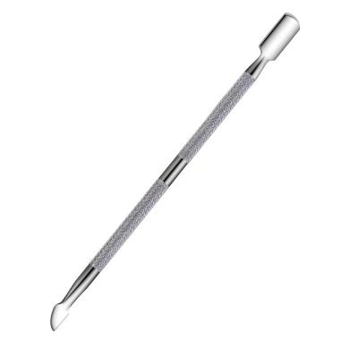 China Nail Art Tools 2 Way Stainless Steel Nail Pusher Cuticle Dead Skin Pusher Pedicure Manicure Care Nail Remover Tool Finger Care Durable for sale