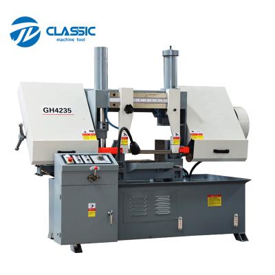 China High Quality Semi Automatic Horizontal Bandsaw Pipe Cutting Machine GH4235 Metal Band Sawing Machine for sale