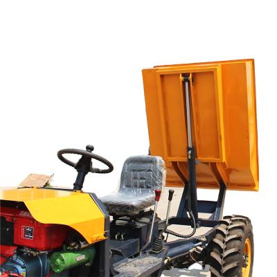 China Cheap Sale Dumper Mini Dumper Wheel Dumper For Construction Material Stores 1Ton ZY100 Hydraulic Cylinder for sale