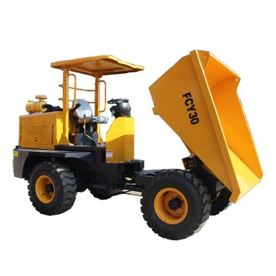 China Machinery Repair Shops 3 Ton 4x4 Wheeled Mini Dumper / Site Hauler Dumper FCY30 for sale