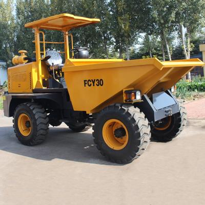 China 4 Wheel Drive FCY30 High Quality Cheaper Loading Capacity 3 Ton Concrete Dumper Used For Cultivating 4 - 6L for sale