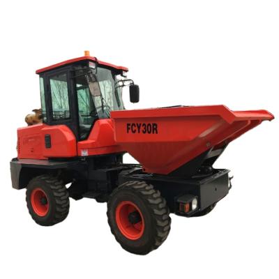 China wholesale directly from china 4 wheel drive FCY30 loading capacity 3 tons site dumper used to cultivate 4 - 6L for sale