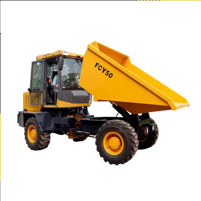 China Building Material Shops 5.0 Ton 4x4 FCY50 Dumper Front Loader Tipper Trailer Dumper For Sale for sale