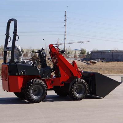 China Building Material Shop D25 Agriculture Mini Steering Wheel Loader With CE Approved , Quick Hitch for sale