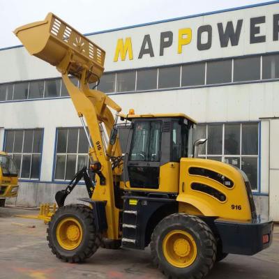 China NEW Hydraulic Farms Design 1.6T wheel loader ZL16F with snow tires/4*4 wheel loader for sale