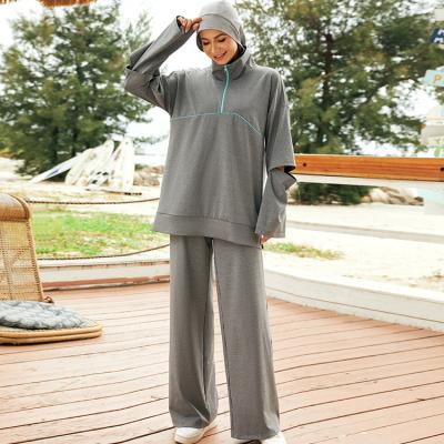 China 2022 New Arrival Muslim Sports Breathable Wear Loose Equipment Running Sportswear Gym Wear Modest Active Wear For Islamic Women for sale