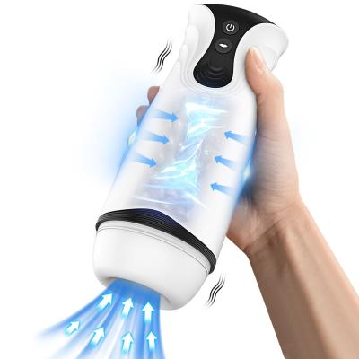 China Hands Free Masturbation Cup Automatic Sucking Male Vibration Oral Masturbation Machine Silicone Vagina Sex Toys Adult Goods for Men Masturbator Cup for sale