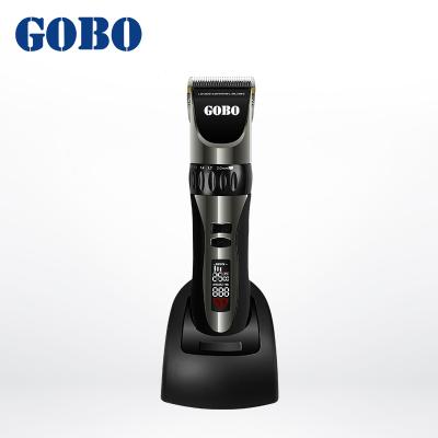 China LCD Display GB-9300 Clipper Set Professional Shaving Machine Barber Clippers for sale