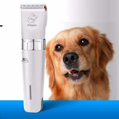 China Outdoor Professional Rechargeable Electric Dog/Cat Hair Trimmer , Cordless Pet Hair Grooming Clipper for sale