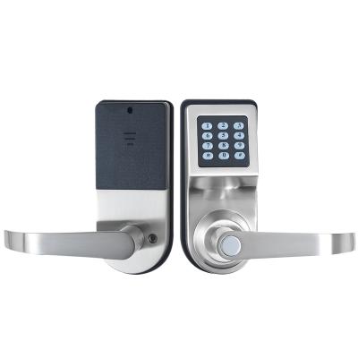 China Zinc Alloy Electronic Keypad Card Code Keyless Door Lock With Mechanical Remote Control And Electric Remote Control Door Lock for sale