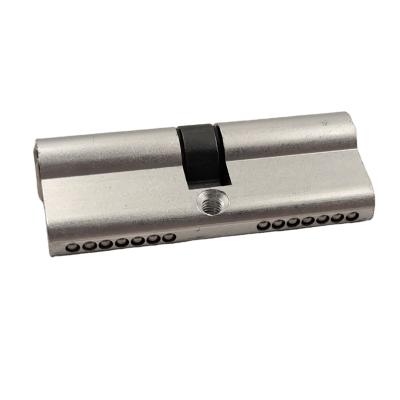 China ALU Alloy 70mm Aluminum Alloy Cylinder Lock Body Cylinder Double Open Door Nickel Nickel 70mm Lock for sale