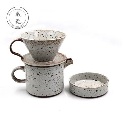 China Viable Handmade Creativity Simple Home Ceramic Drip Coffee Maker Filters By Filter Paper for sale