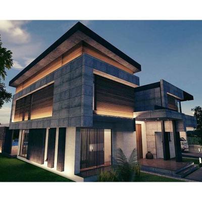 China Luxury American British Style Steel Structure Villa for sale