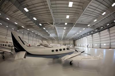 China Commercial Prefabricated Aircraft Hangars Prefab Metal Airplane Hangar Rustproof for sale