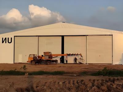 China Long Lasting Iron Steel Structure Hangar Buildings Fire Resistant for sale