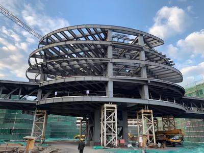 China Custom Design Prefabricated Shopping Mall Metal Frame Commercial Buildings Antirust for sale