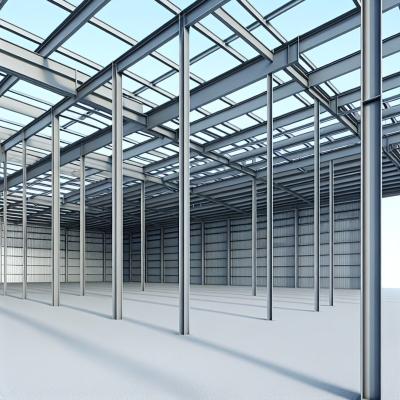 China High Capacity Steel Frame Industrial Building Low Maintenance for sale