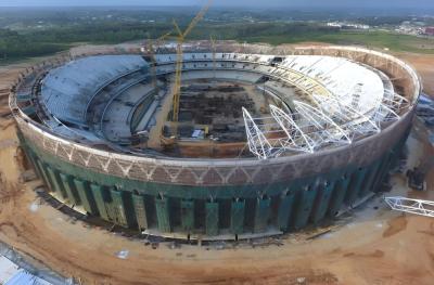 China OEM Stahlkonstruktion Gebäude Kuppeldach für Multi-Funktion Hall oder Stadion Gym zu verkaufen