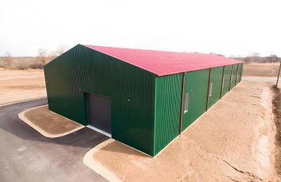 China Sustainable  Prefab Metal Structures Pre Engineered Metal Garage for sale