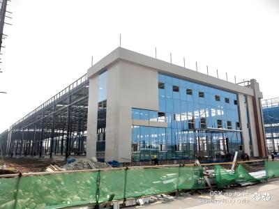 China Steel Structure Prefab Car Showroom Warehouse Glass for sale