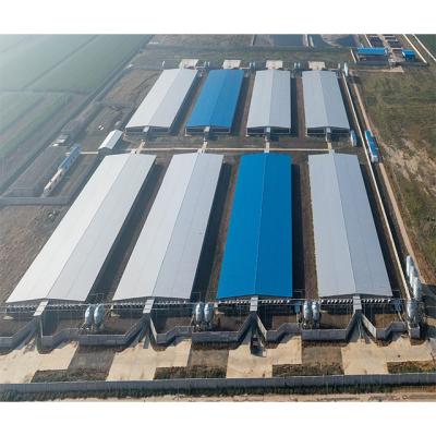 China Steel Sheet And Glass Wool Insulation Steel Warehouse Buildings Single Slope Superior Insulation Performance for sale