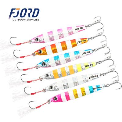 China Sinking Fishing Lures FJORD New Metal 20g/30g/40g/60g Slow Building Lures For Boat Fishing for sale