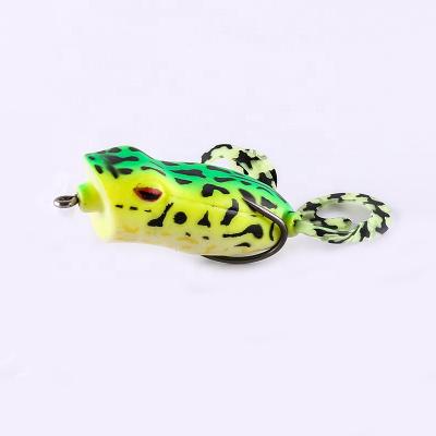 China Custom 60mm Soft Plastic Outdoor Products 15g Fjord Lure Frog Lure Double Sling Hooks Artificial Lures for sale