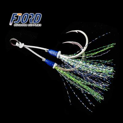 China Fishing Hook FJORD 5 Different Sizes BKK Jig Hook Hot Sale Carbon Fish Hook For Saltwater for sale